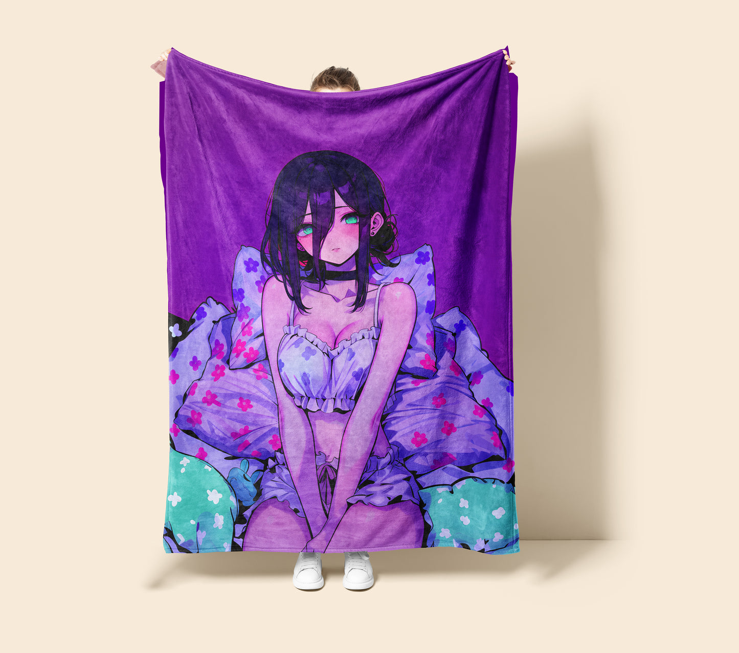 Sexy Reze in Pajama Fleece Blanket, Chainsaw Man Merch, Spicy Anime  Girl Throw Tapestry, Iconic Anime Art Decor & Otaku Gift