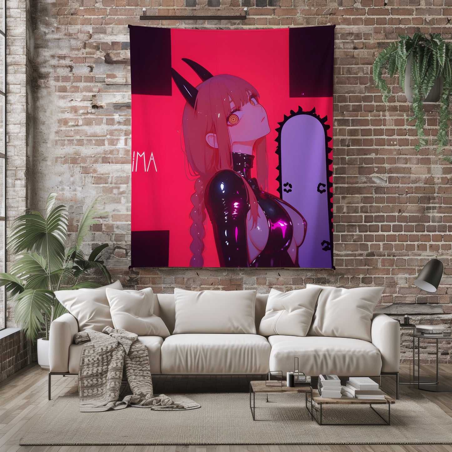 Sexy Makima in Latex Suit Fleece Blanket, Chainsaw Man Merch, Spicy Anime  Girl Throw Tapestry, Iconic Anime Art Decor & Otaku Gift