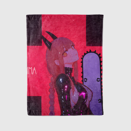 Sexy Makima in Latex Suit Fleece Blanket, Chainsaw Man Merch, Spicy Anime  Girl Throw Tapestry, Iconic Anime Art Decor & Otaku Gift