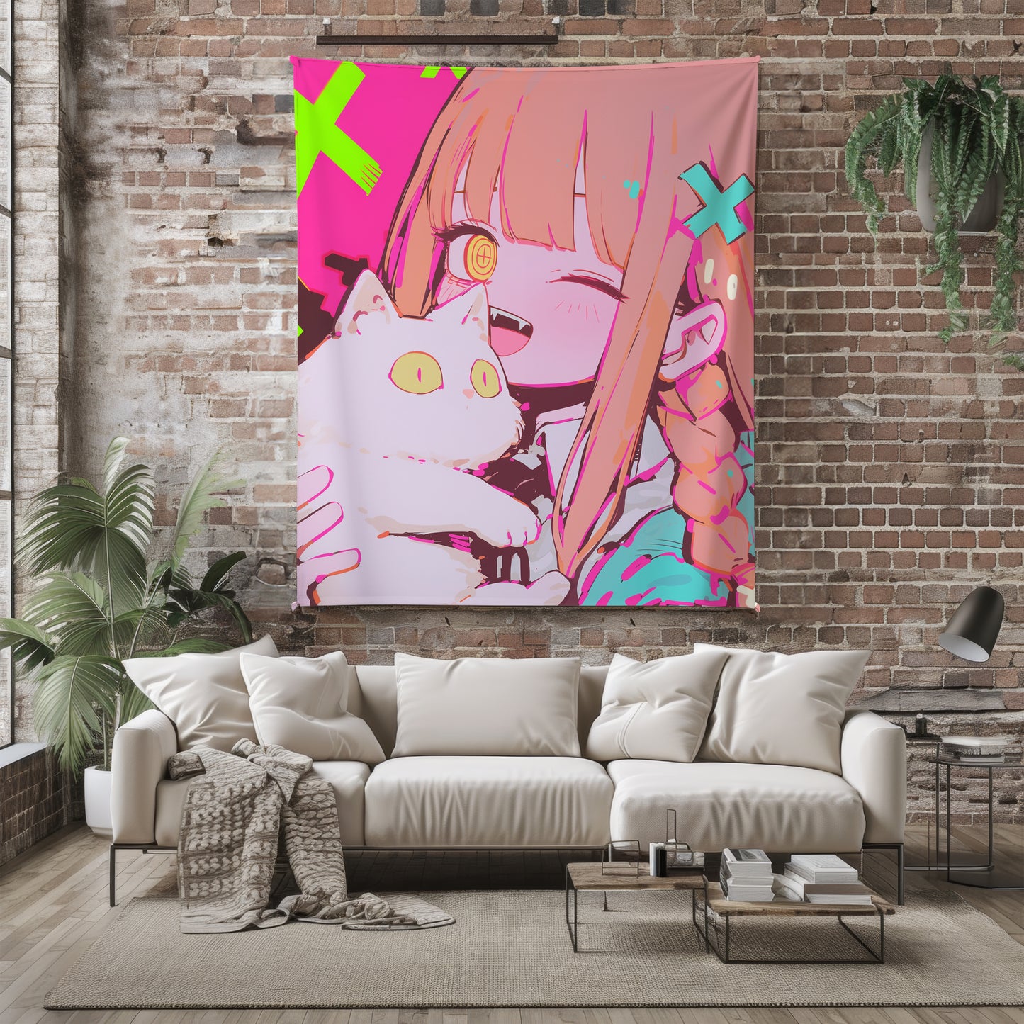 Kawaii Makima Fleece Blanket, Chainsaw Man Merch, Spicy Anime  Girl Throw Tapestry, Iconic Anime Art Decor & Otaku Gift
