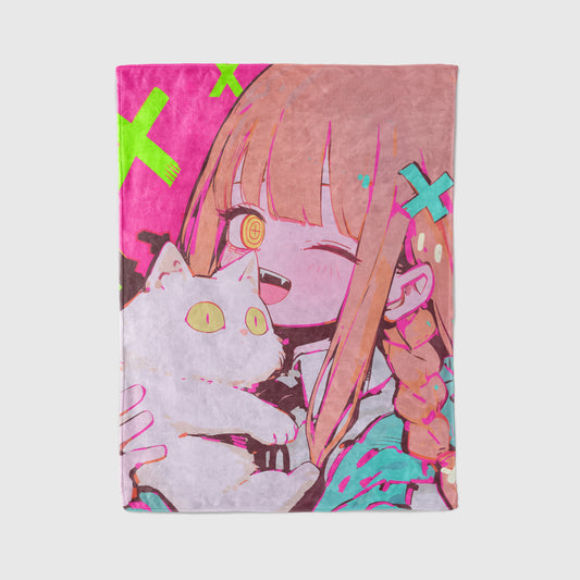 Kawaii Makima Fleece Blanket, Chainsaw Man Merch, Spicy Anime  Girl Throw Tapestry, Iconic Anime Art Decor & Otaku Gift